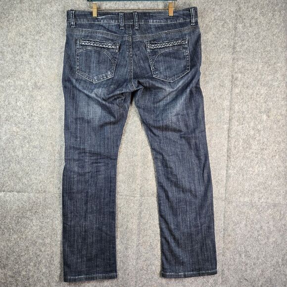 Stetson Hollywood Bootcut Jeans Womens Size 18 Reg Denim Western Cowgirl Biker - Picture 7 of 13